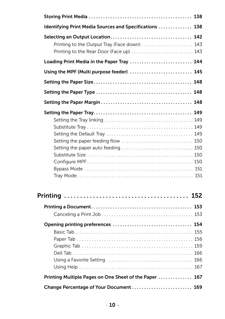 Printing | Dell B2375dfw Mono Multifunction Printer User Manual | Page 11 / 359