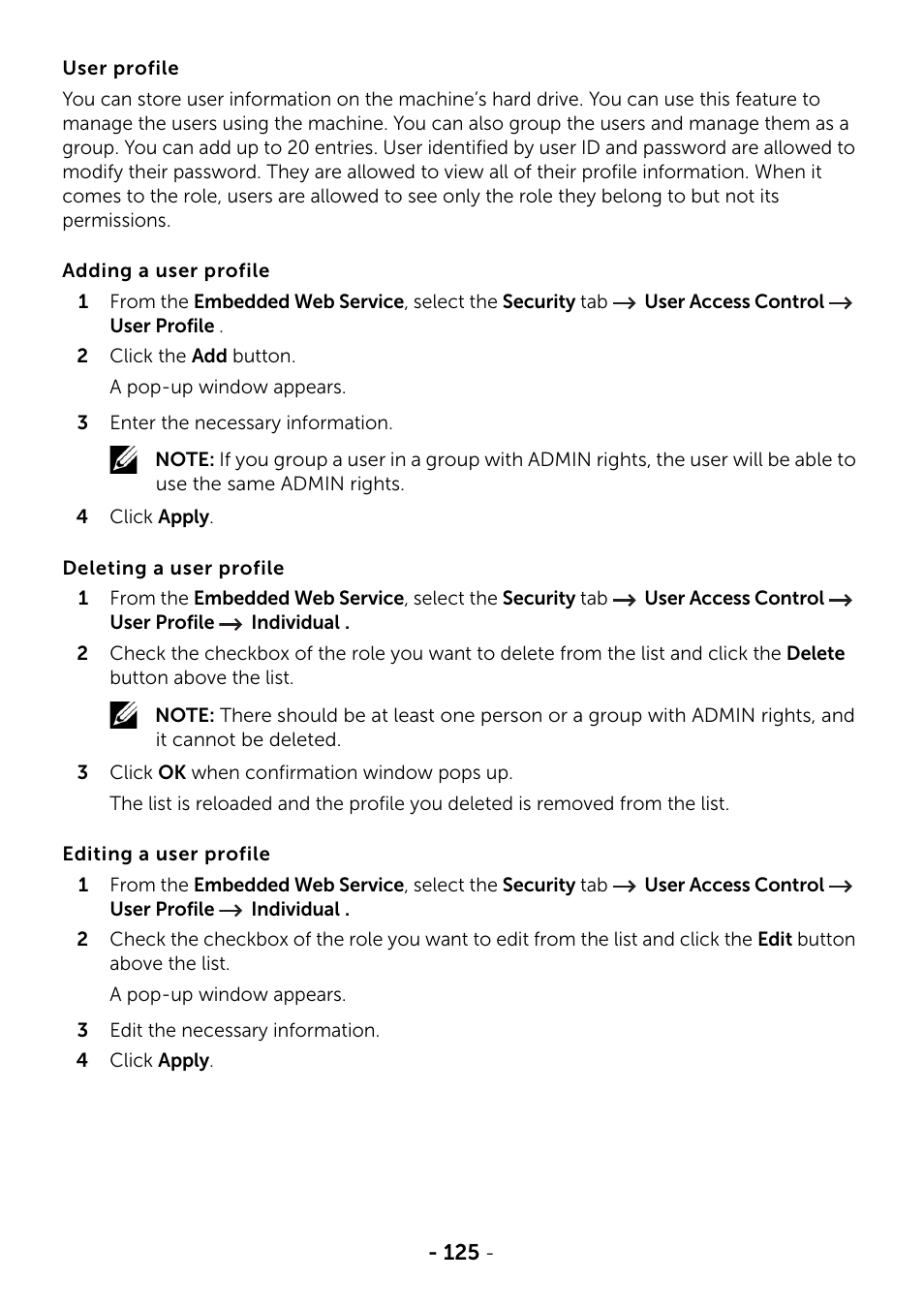Dell B2375dfw Mono Multifunction Printer User Manual | Page 126 / 359