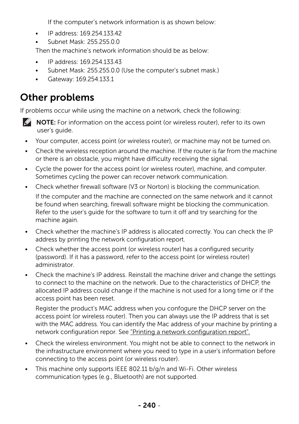 Other problems | Dell B2375dfw Mono Multifunction Printer User Manual | Page 241 / 359