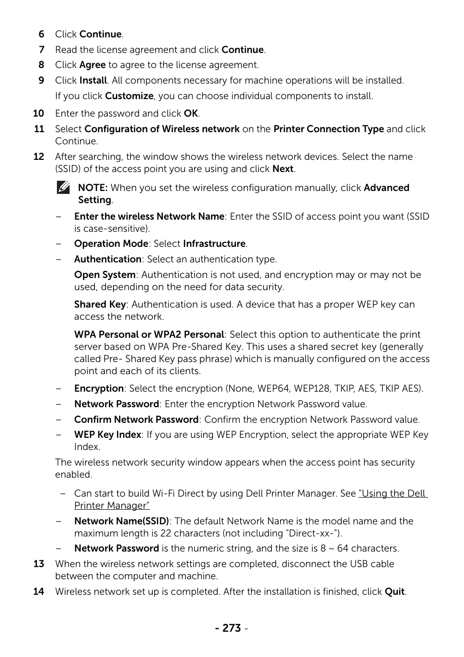 Dell B2375dfw Mono Multifunction Printer User Manual | Page 274 / 359