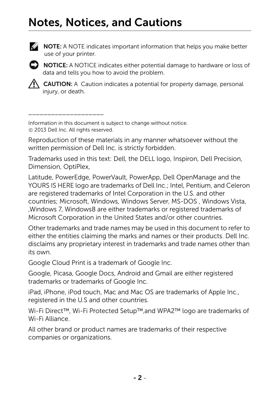 Dell B2375dfw Mono Multifunction Printer User Manual | Page 3 / 359