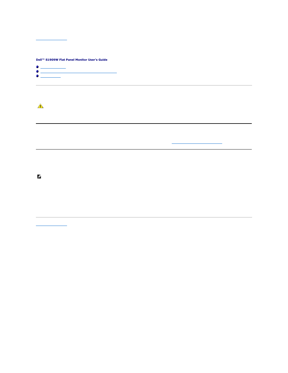 Appendix, Caution: safety instructions, Contacting dell | Dell S1909WFP Monitor User Manual | Page 10 / 31