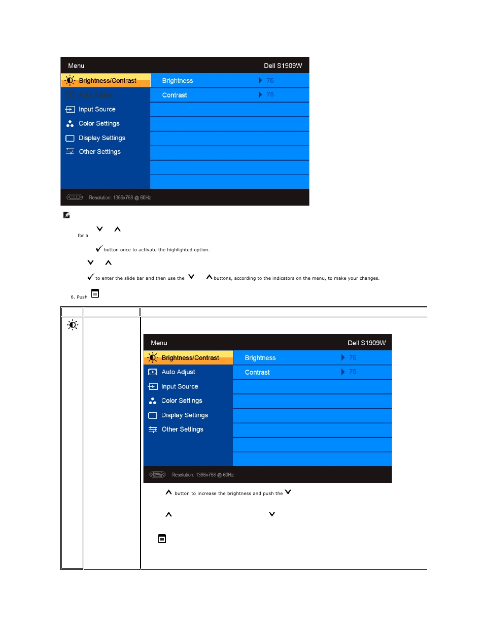 Dell S1909WFP Monitor User Manual | Page 15 / 31