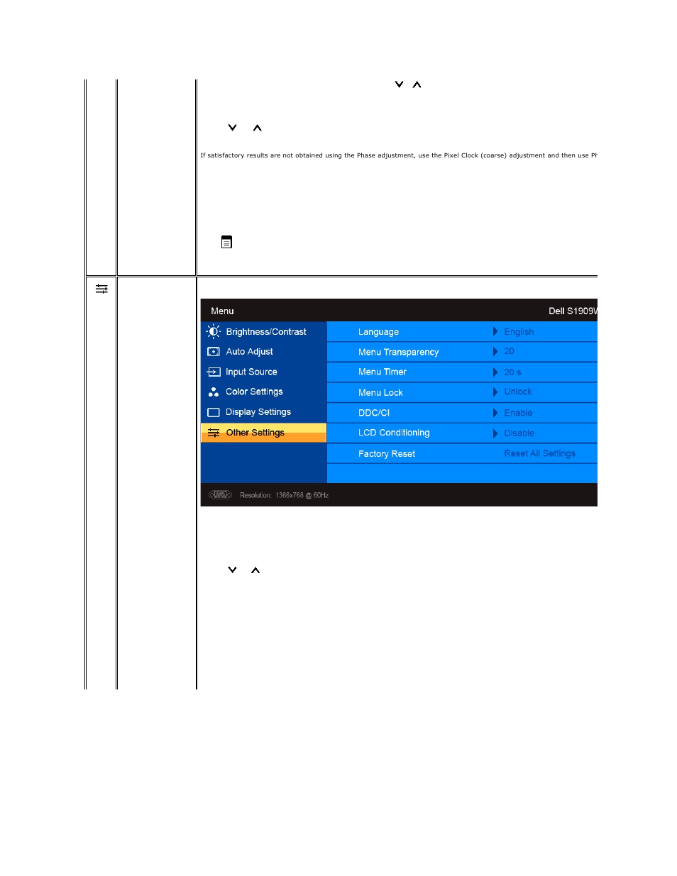 Dell S1909WFP Monitor User Manual | Page 19 / 31