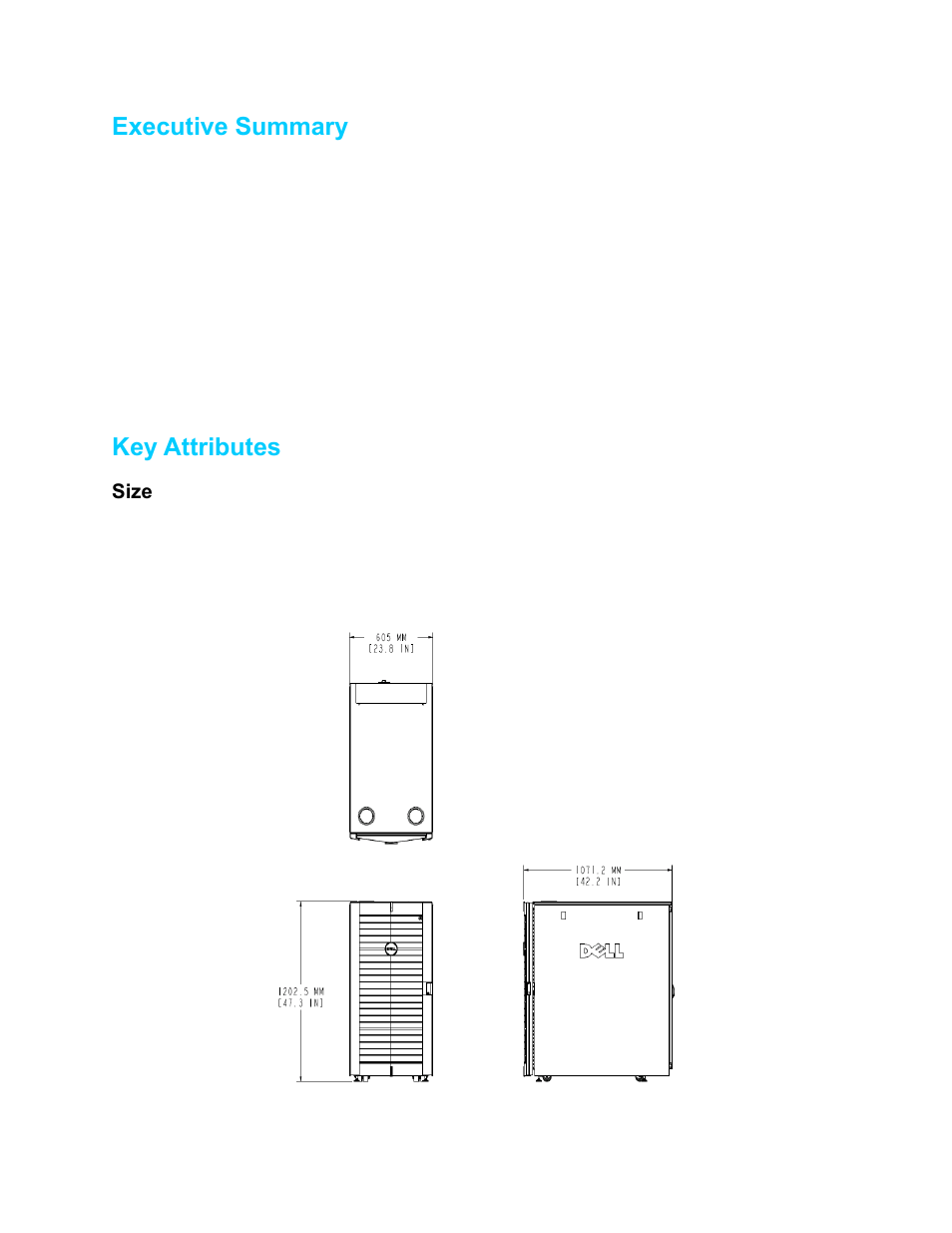 Executive summary, Key attributes | Dell PowerEdge Rack Enclosure 4020S User Manual | Page 4 / 17