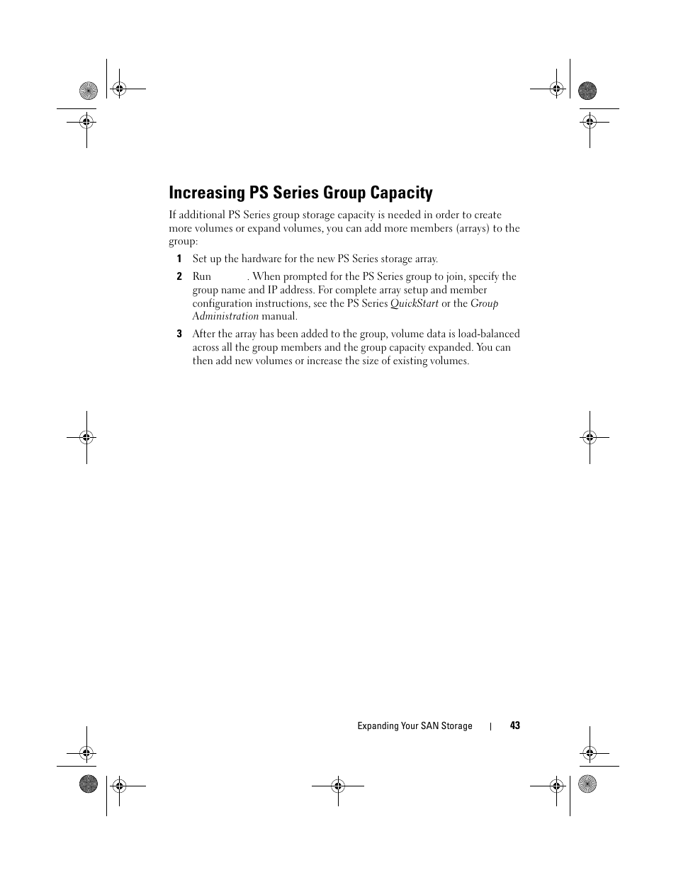 Increasing ps series group capacity | Dell PowerVault NX1950 User Manual | Page 43 / 60