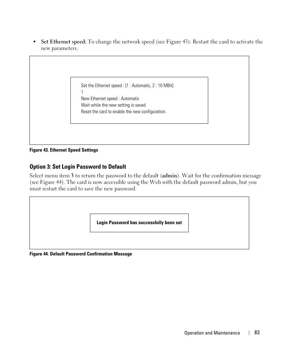 Option 3: set login password to default | Dell UPS 3750R User Manual | Page 83 / 88