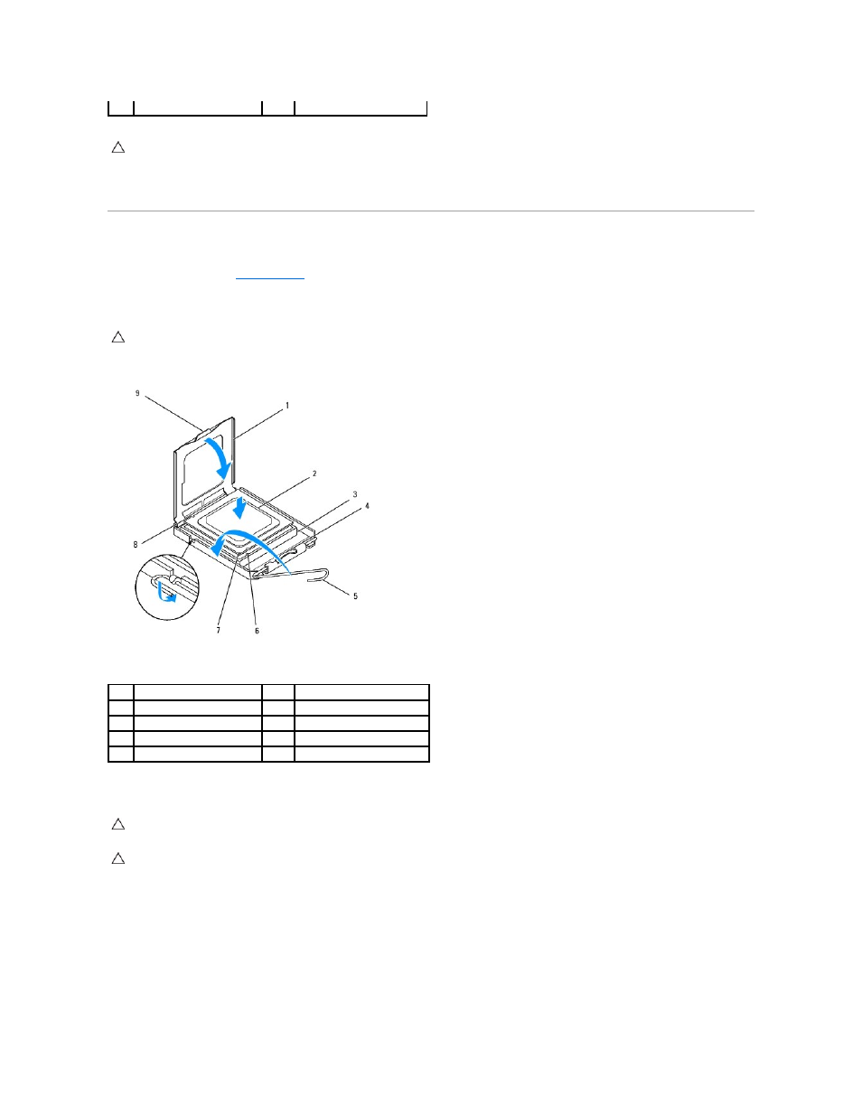 Replacing the processor | Dell Inspiron One 19 Touch (Late 2009) User Manual | Page 42 / 65