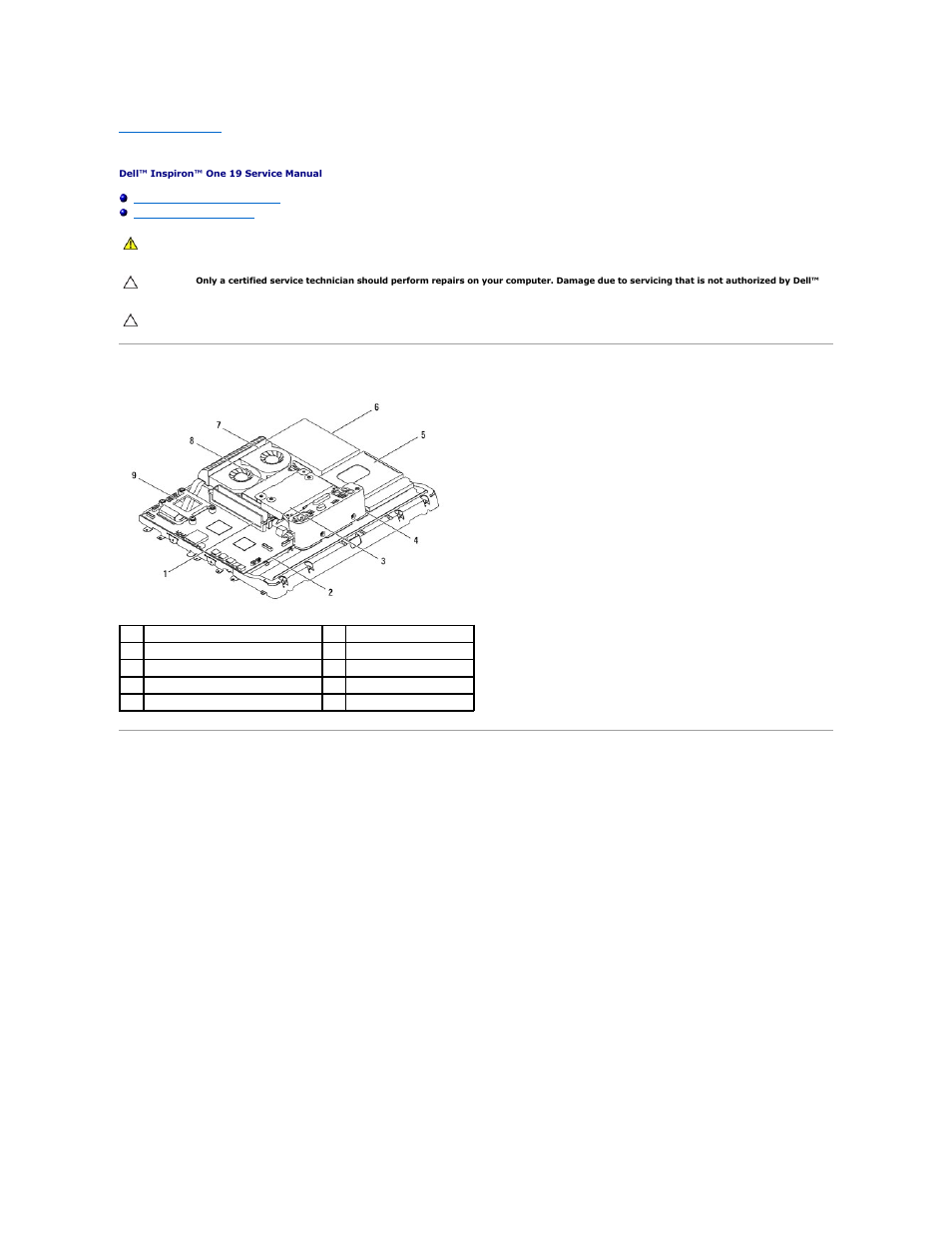 Technical overview, Inside view of your inspiron one, System board components | Dell Inspiron One 19 Touch (Late 2009) User Manual | Page 63 / 65