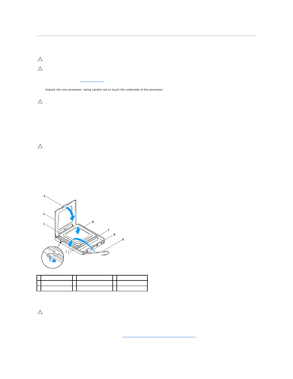 Replacing the processor | Dell Inpsiron 560s (Late 2009) User Manual | Page 16 / 42