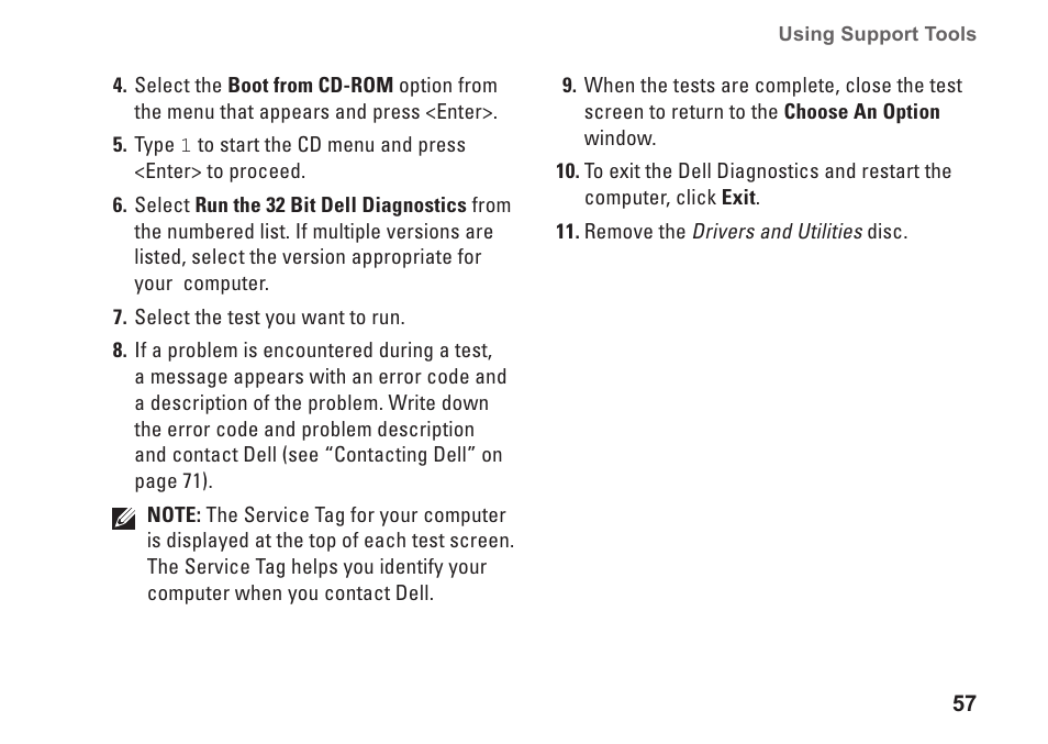 Dell Studio 1458 (Early 2010) User Manual | Page 59 / 94