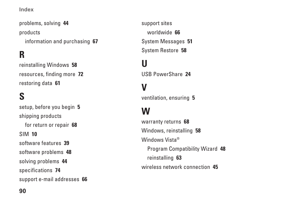 Dell Studio 1458 (Early 2010) User Manual | Page 92 / 94