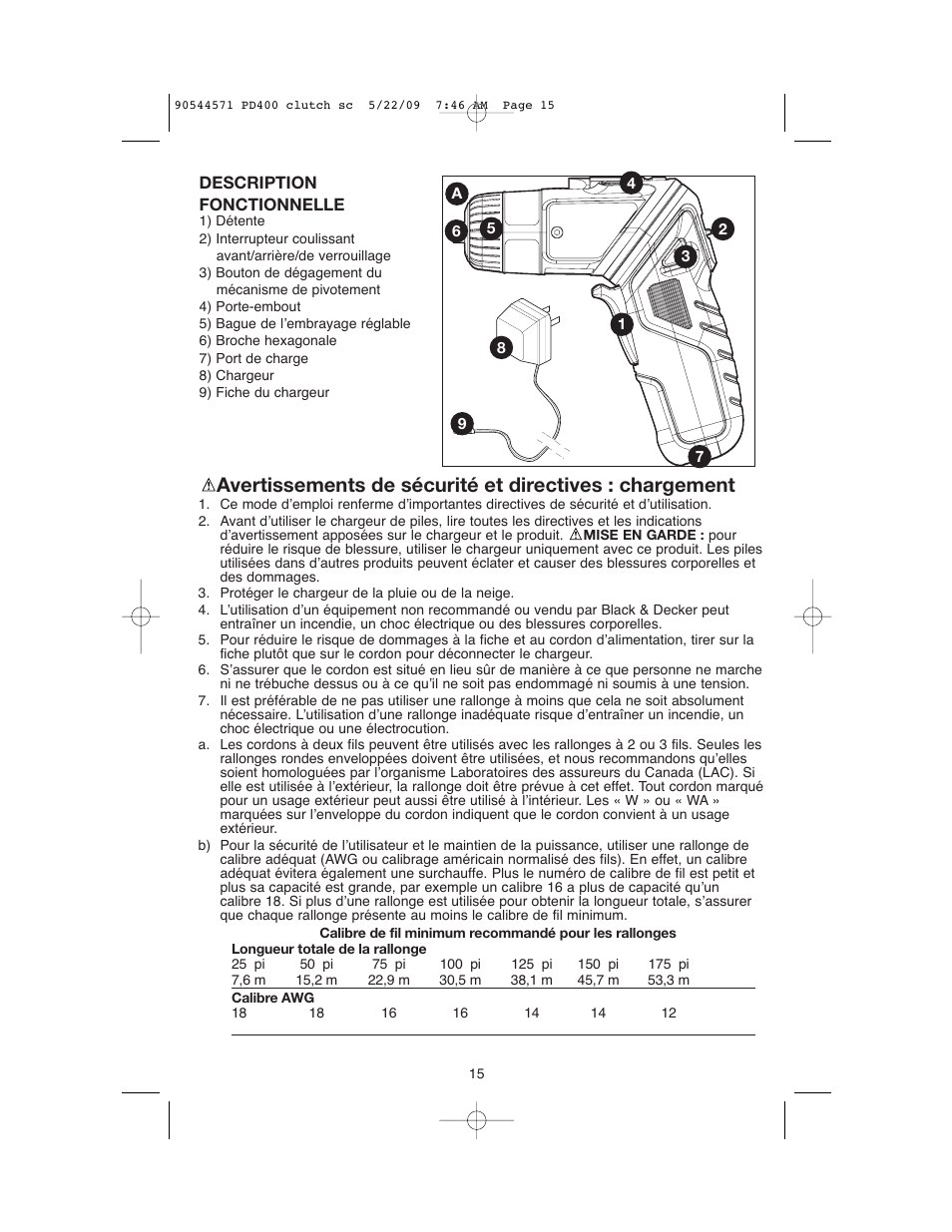 Black & Decker 90544571 User Manual | Page 15 / 32