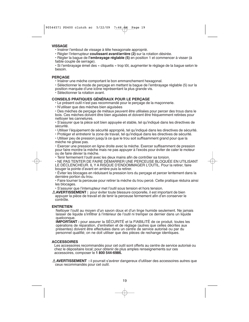Black & Decker 90544571 User Manual | Page 19 / 32