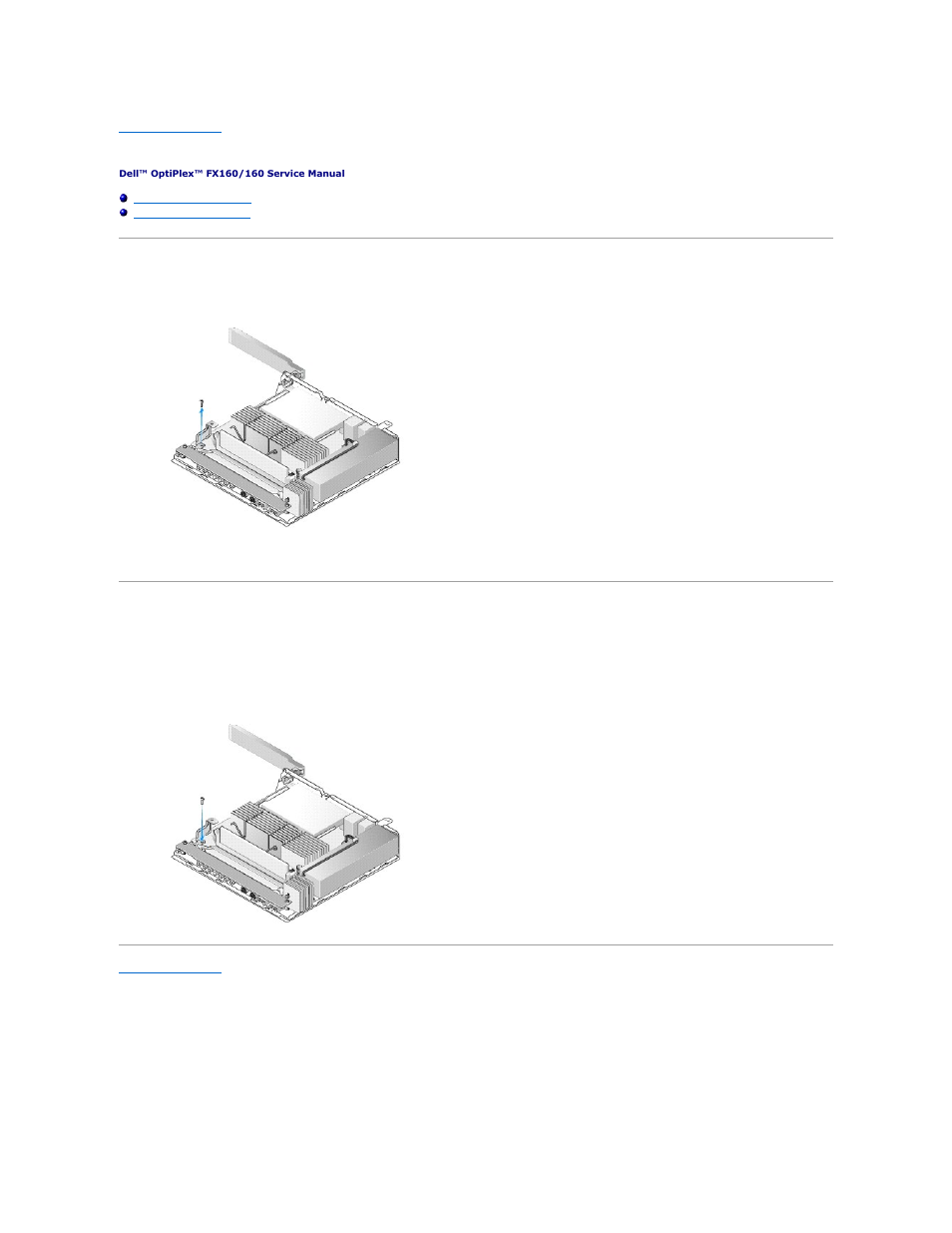 Cable guide, Removing the cable guide, Replacing the cable guide | Dell OptiPlex 160 (Late 2008) User Manual | Page 6 / 63