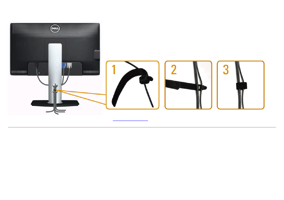 Organizing your cables | Dell U2713HM Monitor User Manual | Page 26 / 60