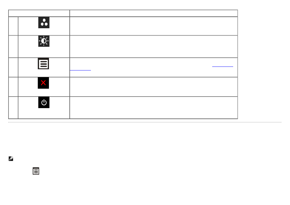 Using the on-screen display (osd) menu, Accessing the menu system | Dell U2713HM Monitor User Manual | Page 31 / 60