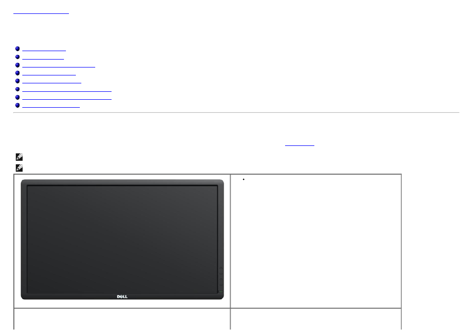 About your monitor, Package contents | Dell U2713HM Monitor User Manual | Page 4 / 60