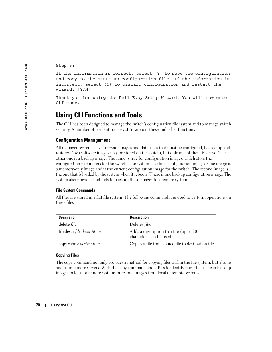 Using cli functions and tools | Dell PowerEdge M805 User Manual | Page 108 / 808