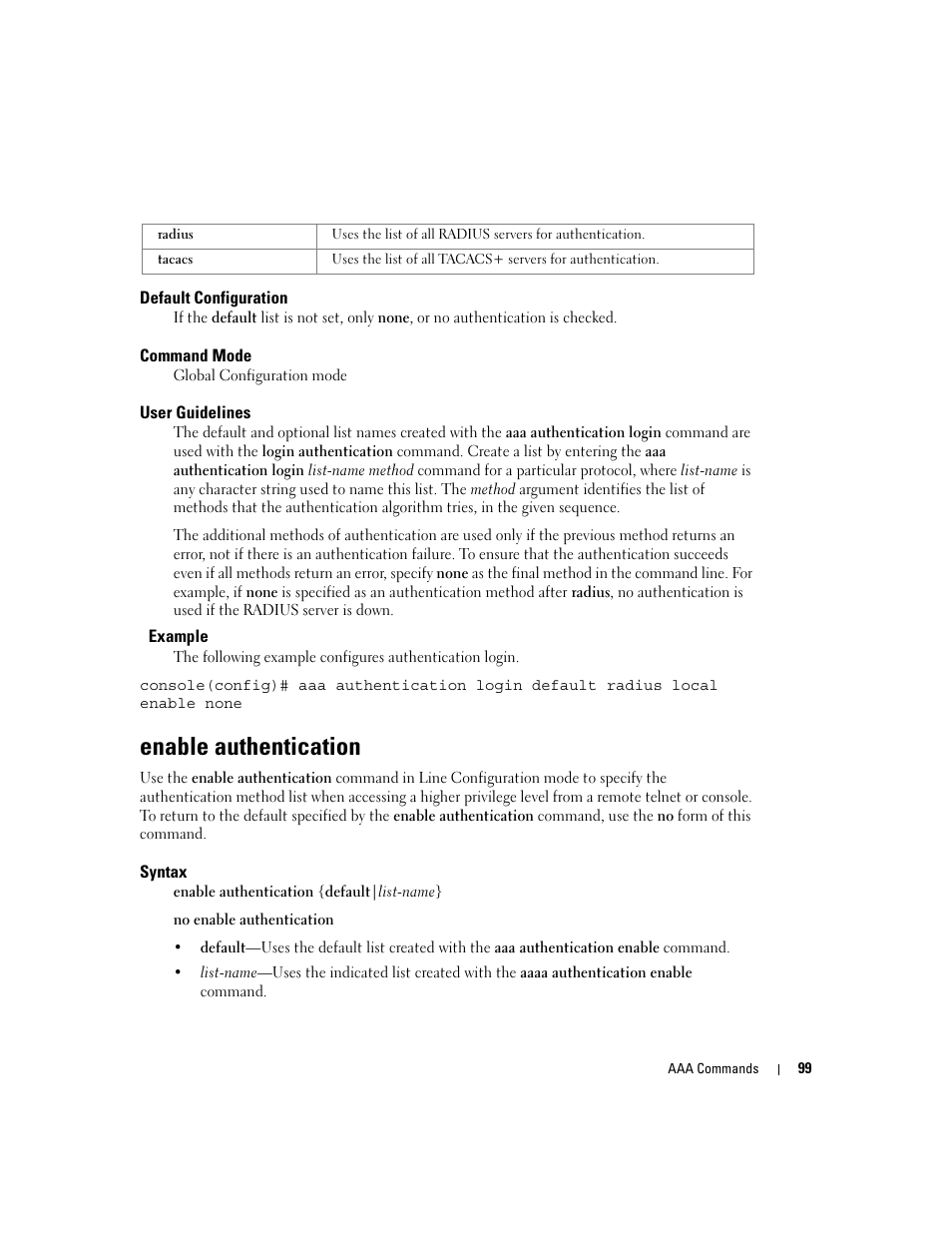 Enable authentication | Dell PowerEdge M805 User Manual | Page 133 / 808