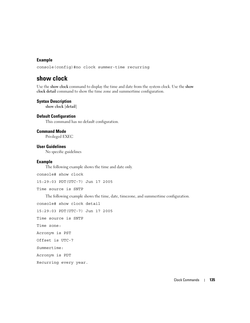 Show clock | Dell PowerEdge M805 User Manual | Page 169 / 808