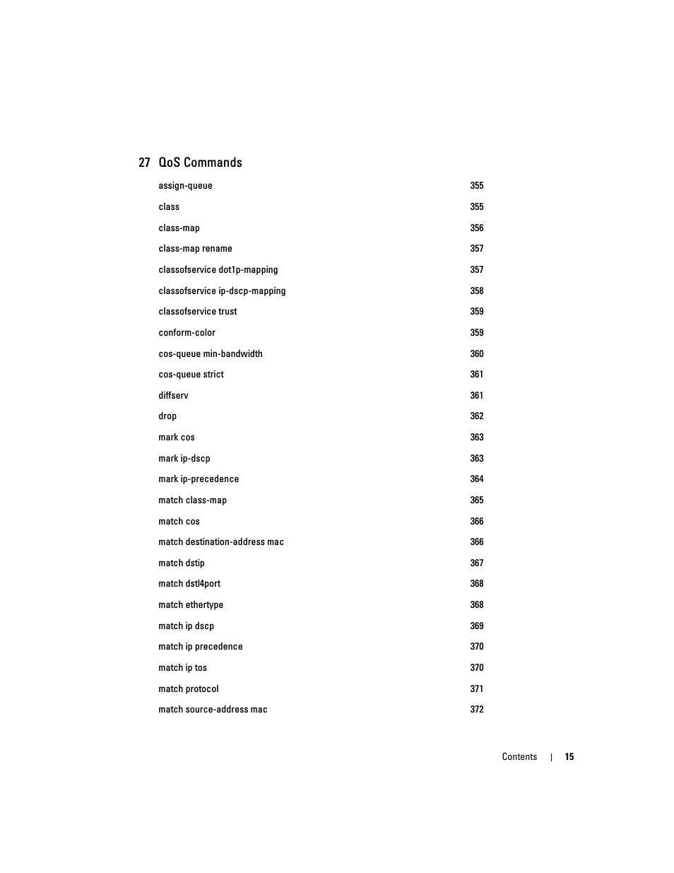 27 qos commands | Dell PowerEdge M805 User Manual | Page 17 / 808