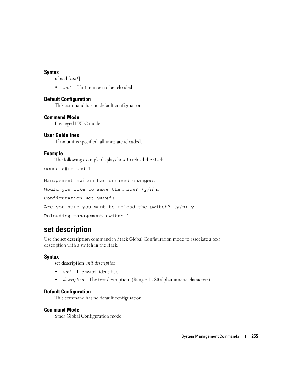 Set description | Dell PowerEdge M805 User Manual | Page 277 / 808