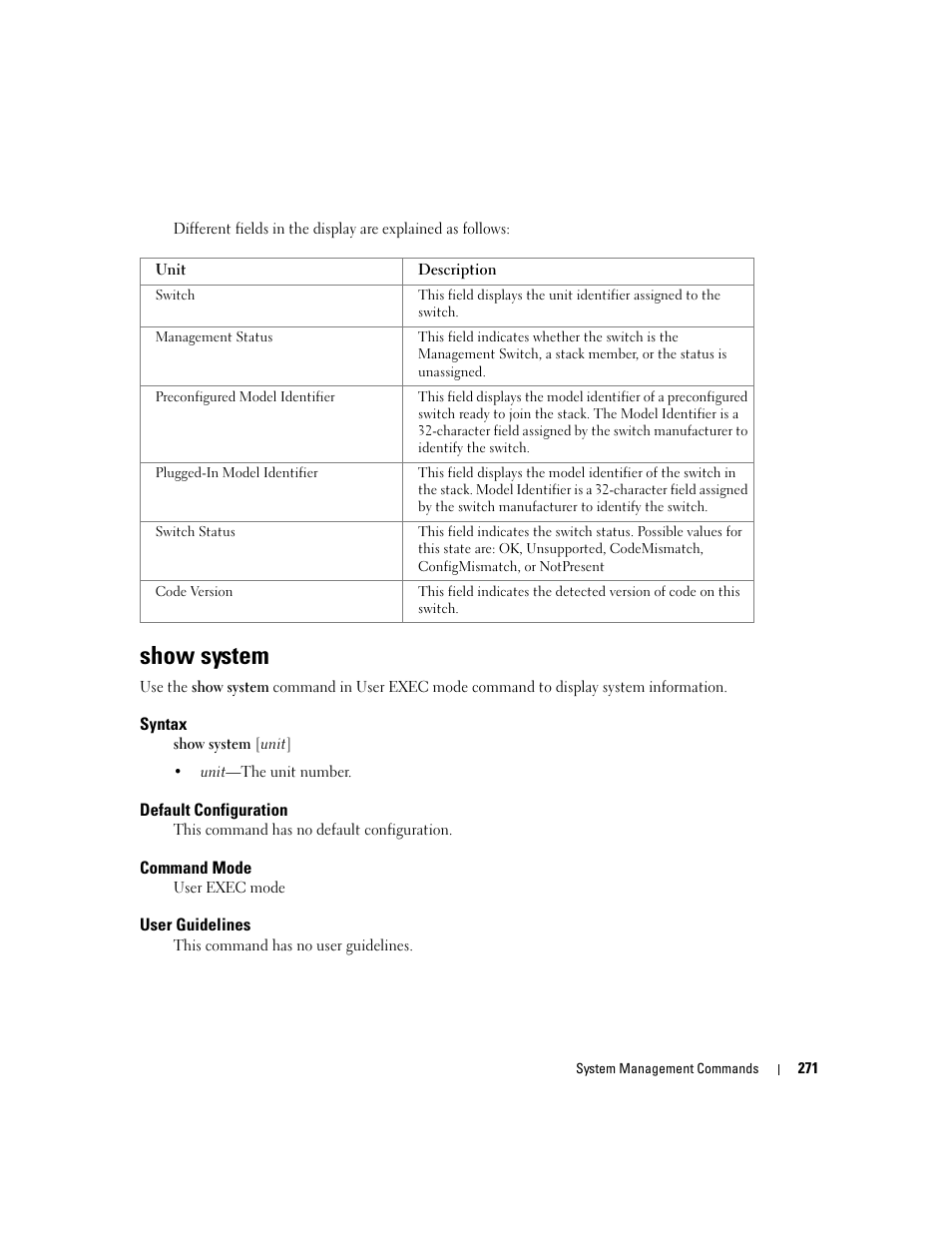 Show system | Dell PowerEdge M805 User Manual | Page 293 / 808