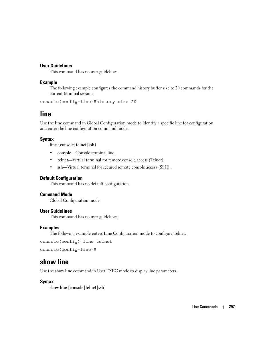 Line, Show line | Dell PowerEdge M805 User Manual | Page 315 / 808