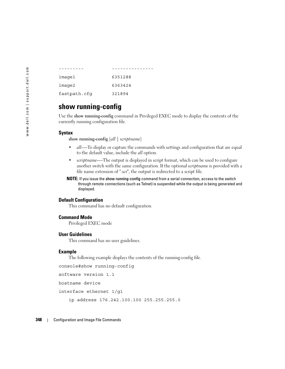 Show running-config | Dell PowerEdge M805 User Manual | Page 362 / 808