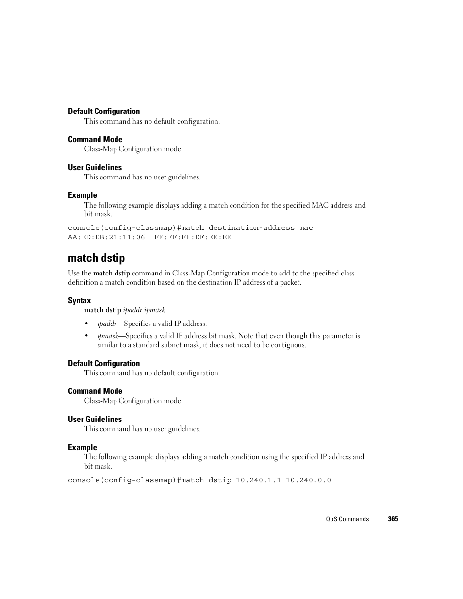 Match dstip | Dell PowerEdge M805 User Manual | Page 377 / 808