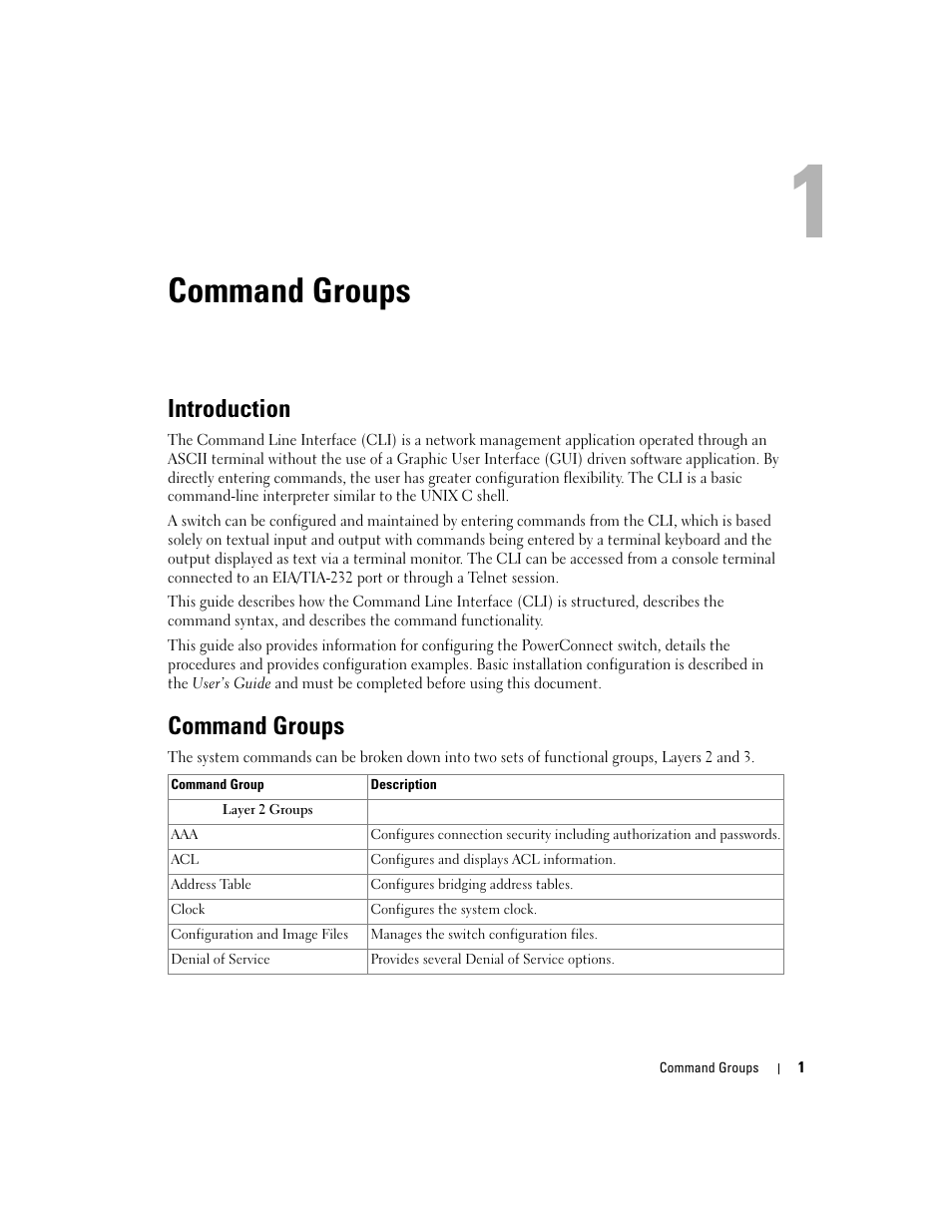 Command groups, Introduction | Dell PowerEdge M805 User Manual | Page 39 / 808