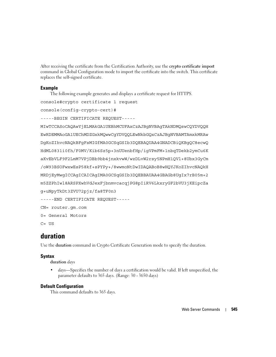 Duration | Dell PowerEdge M805 User Manual | Page 547 / 808