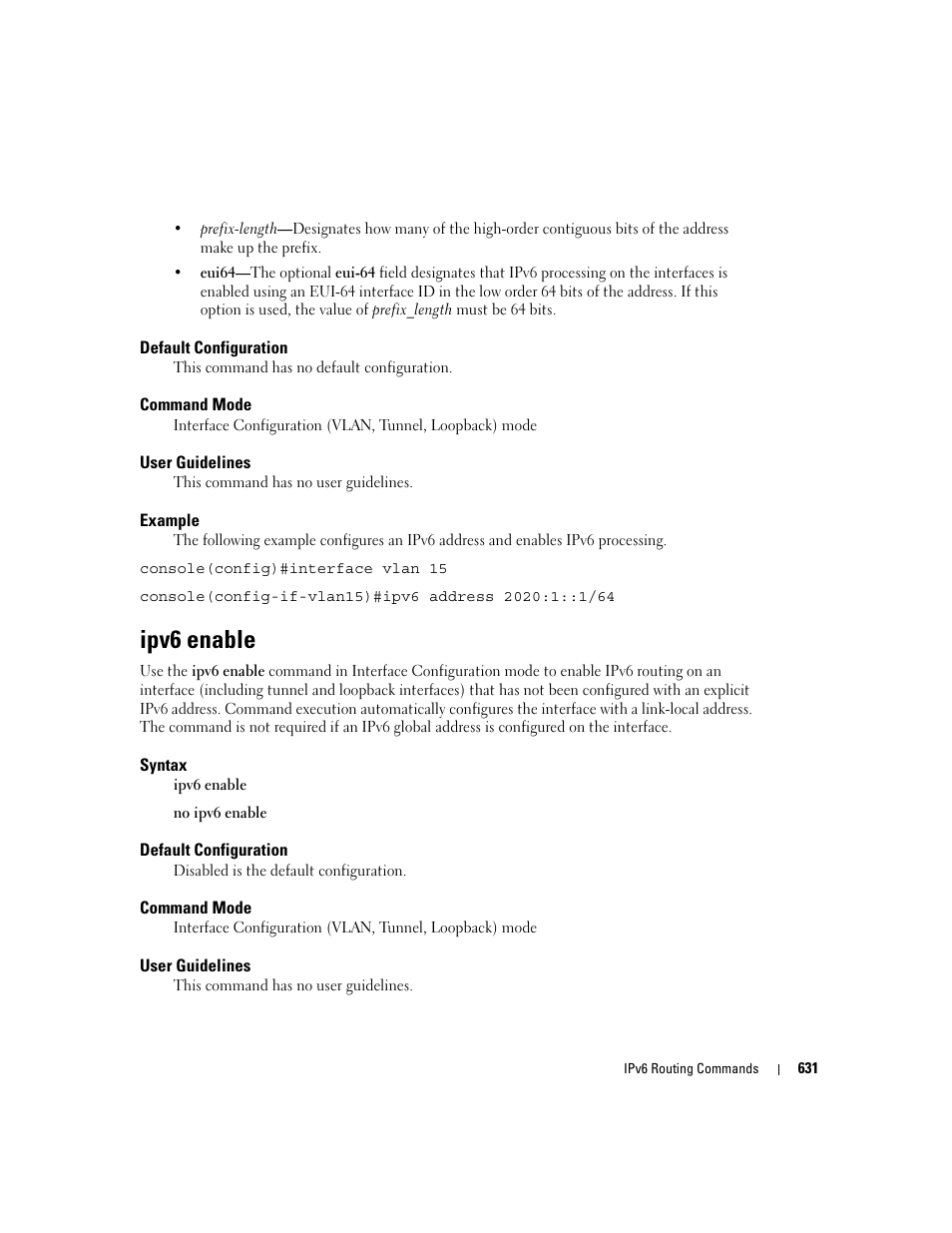 Ipv6 enable | Dell PowerEdge M805 User Manual | Page 627 / 808