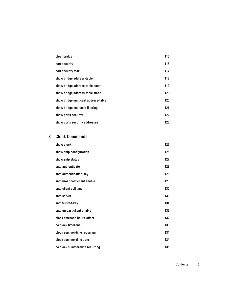 8clock commands | Dell PowerEdge M805 User Manual | Page 7 / 808