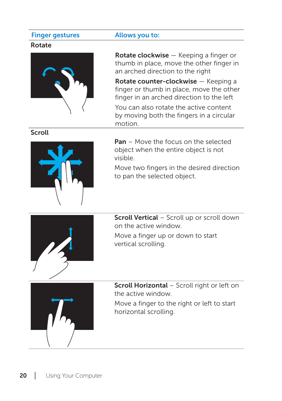 Dell XPS 18 (1820, Early 2014) User Manual | Page 20 / 42