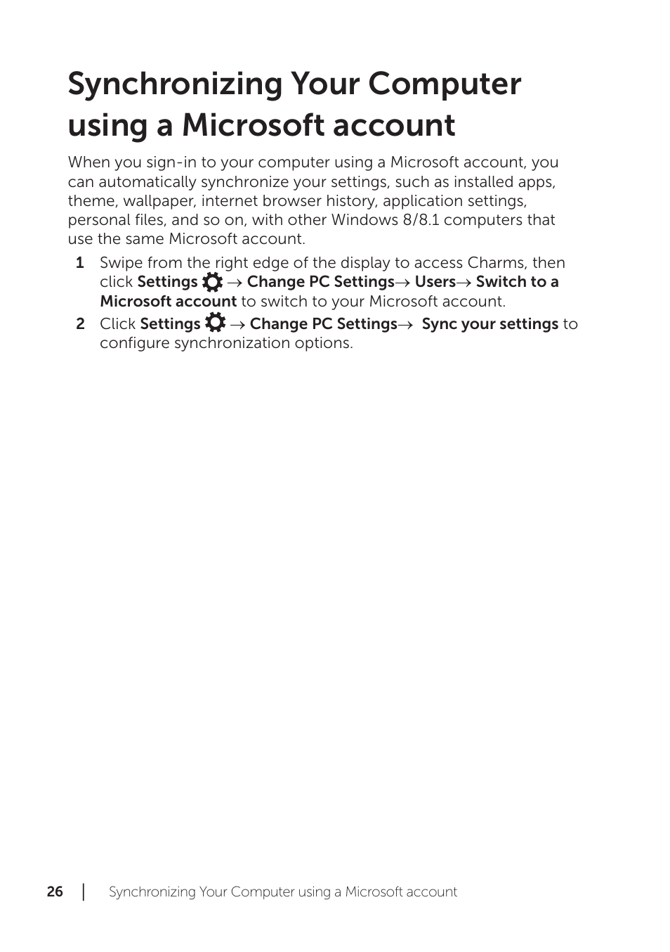 Dell XPS 18 (1820, Early 2014) User Manual | Page 26 / 42