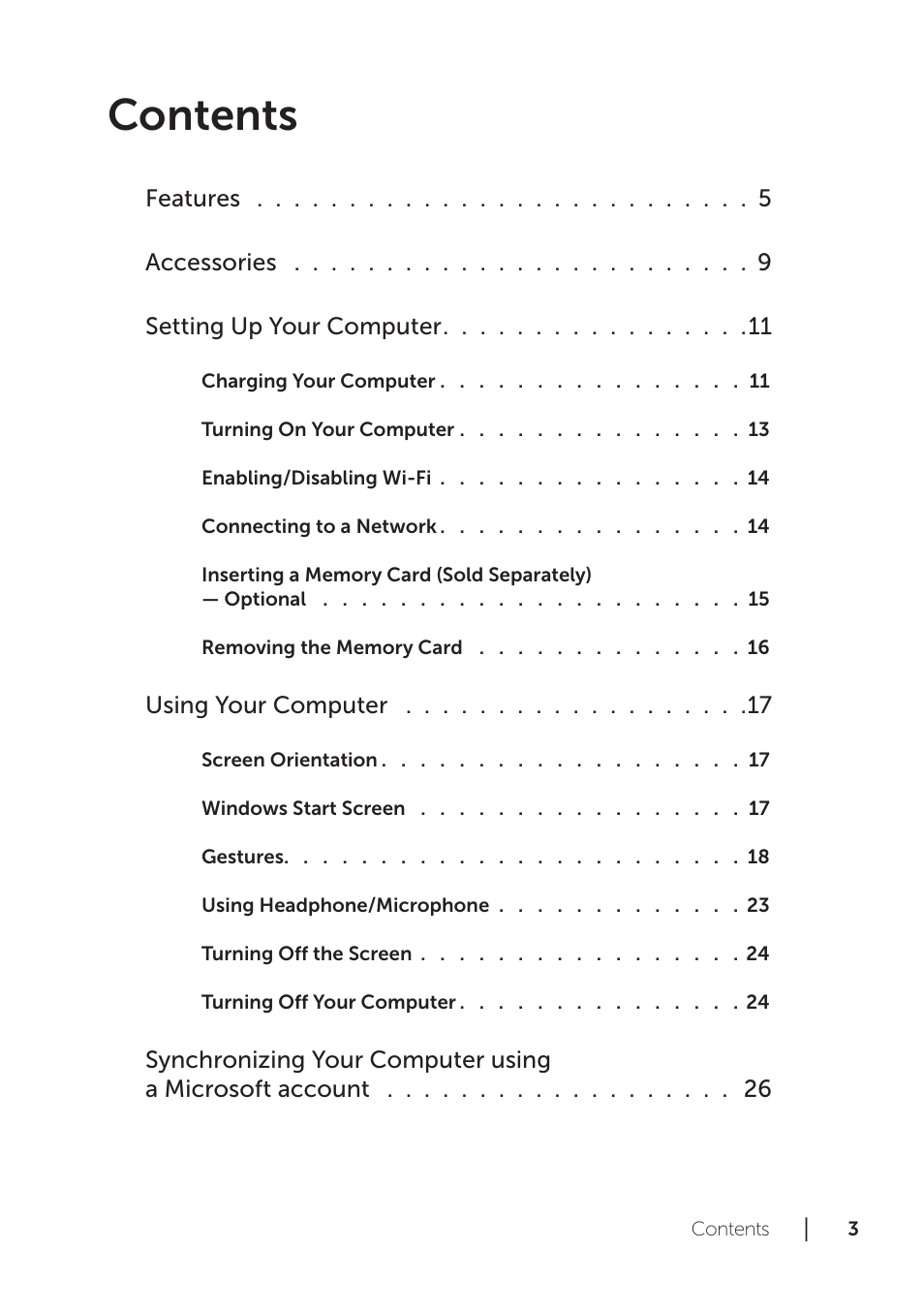 Dell XPS 18 (1820, Early 2014) User Manual | Page 3 / 42