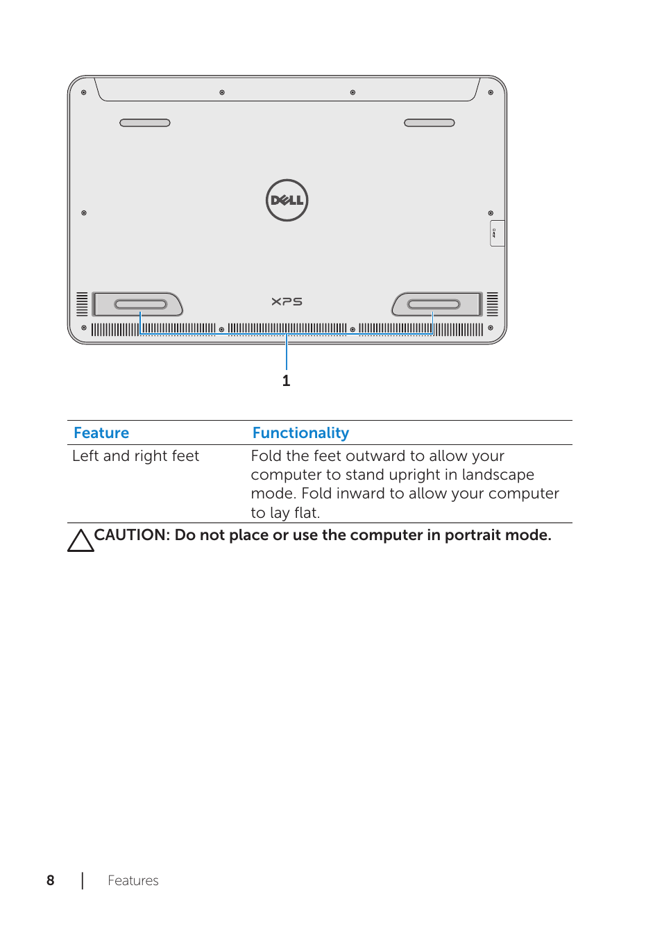 Dell XPS 18 (1820, Early 2014) User Manual | Page 8 / 42