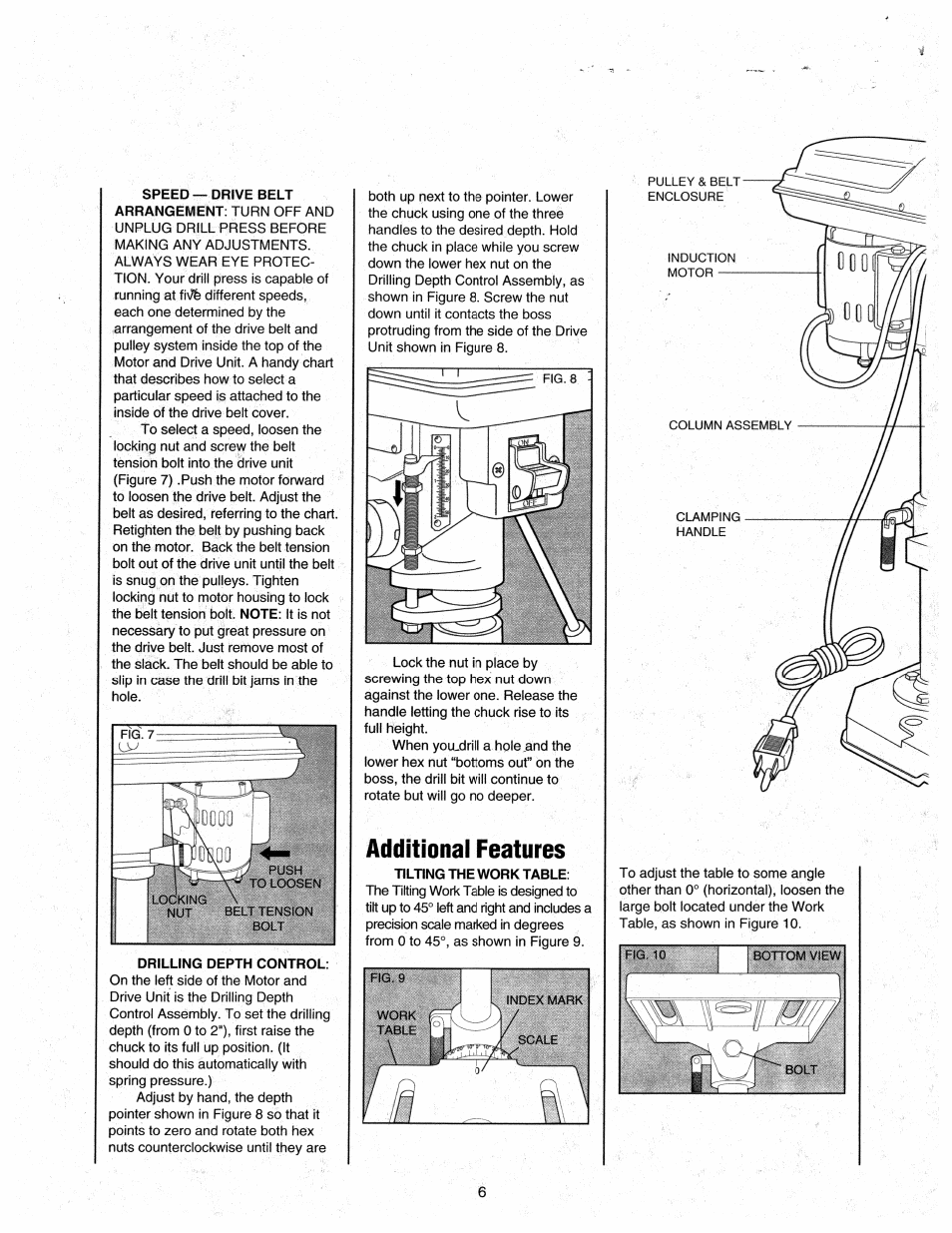 Additional features | Black & Decker 9400 User Manual | Page 6 / 12