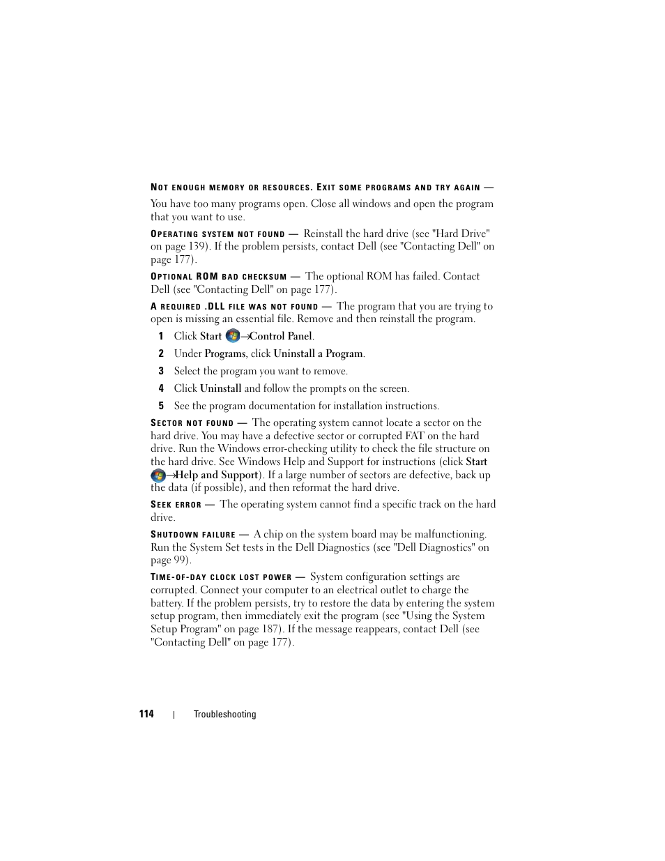 Dell Inspiron 1720 (Mid 2007) User Manual | Page 114 / 220