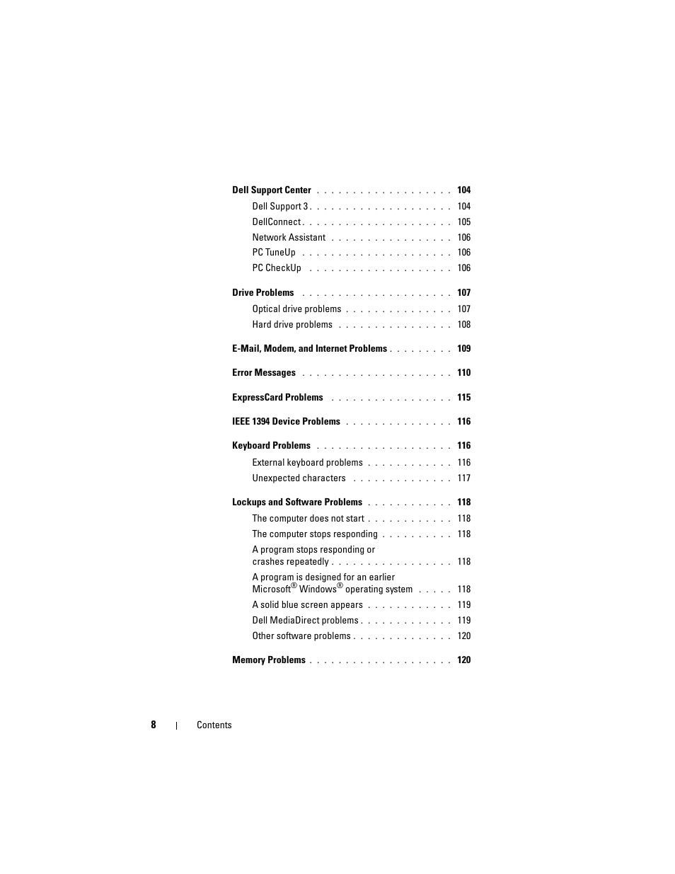 Dell Inspiron 1720 (Mid 2007) User Manual | Page 8 / 220