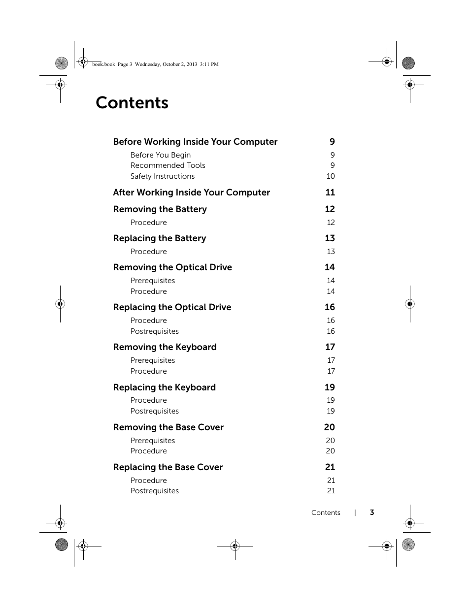 Dell Inspiron M731R (5735, Late 2013) User Manual | Page 3 / 71