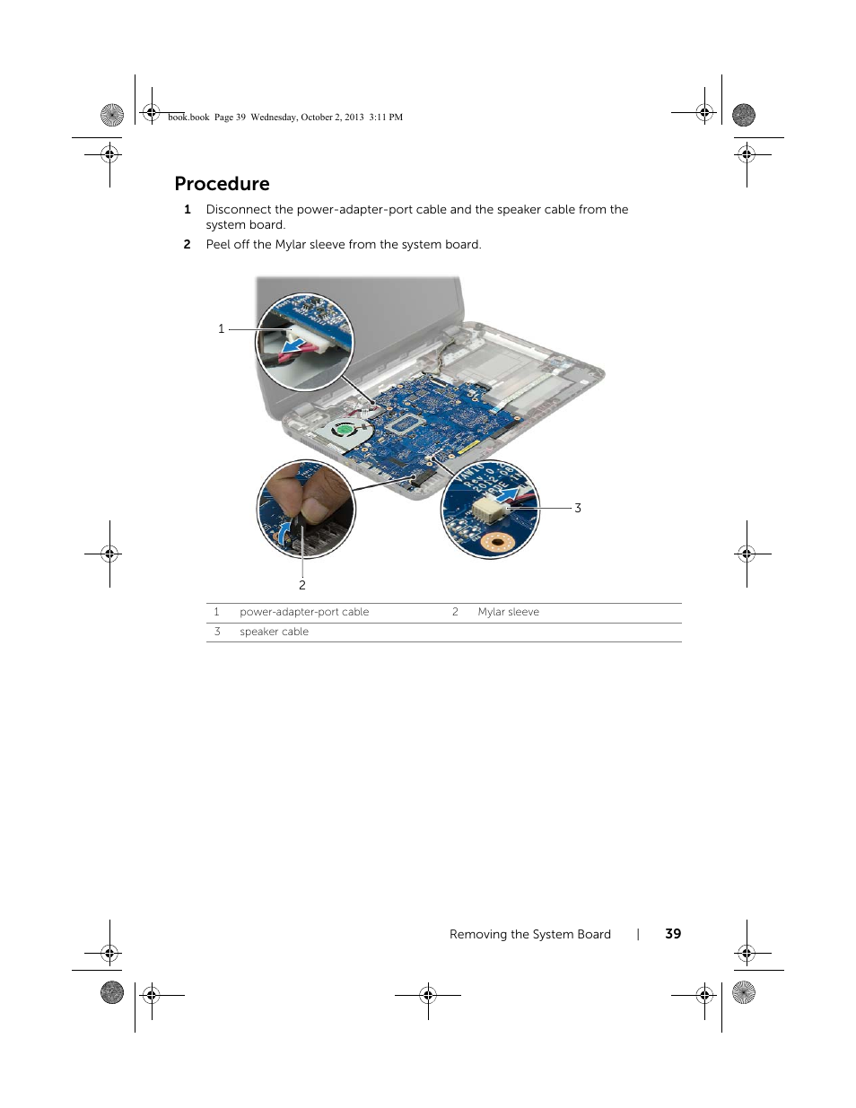 Procedure | Dell Inspiron M731R (5735, Late 2013) User Manual | Page 39 / 71