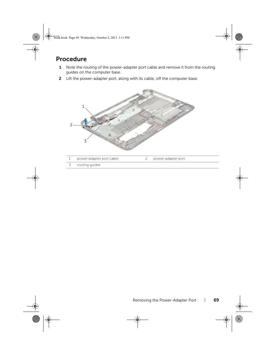 Procedure | Dell Inspiron M731R (5735, Late 2013) User Manual | Page 69 / 71