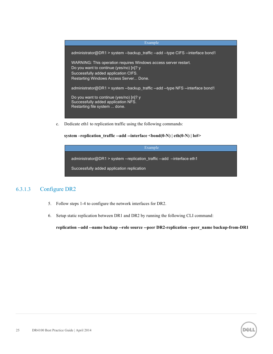 Configure dr2 | Dell PowerVault DR4100 User Manual | Page 25 / 41