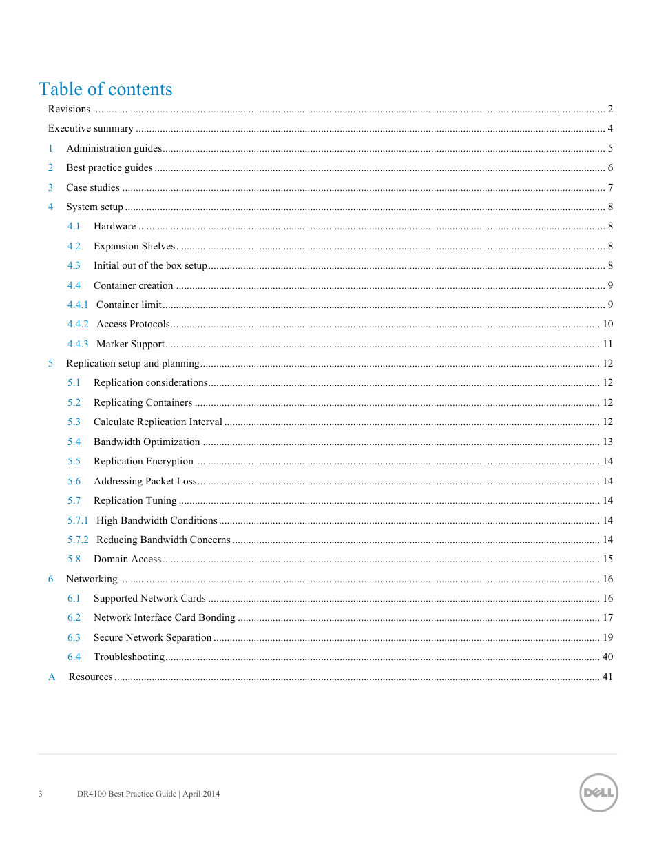 Dell PowerVault DR4100 User Manual | Page 3 / 41