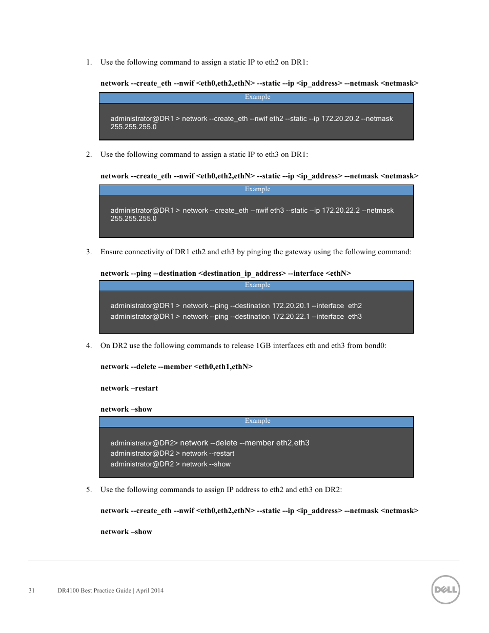 Dell PowerVault DR4100 User Manual | Page 31 / 41