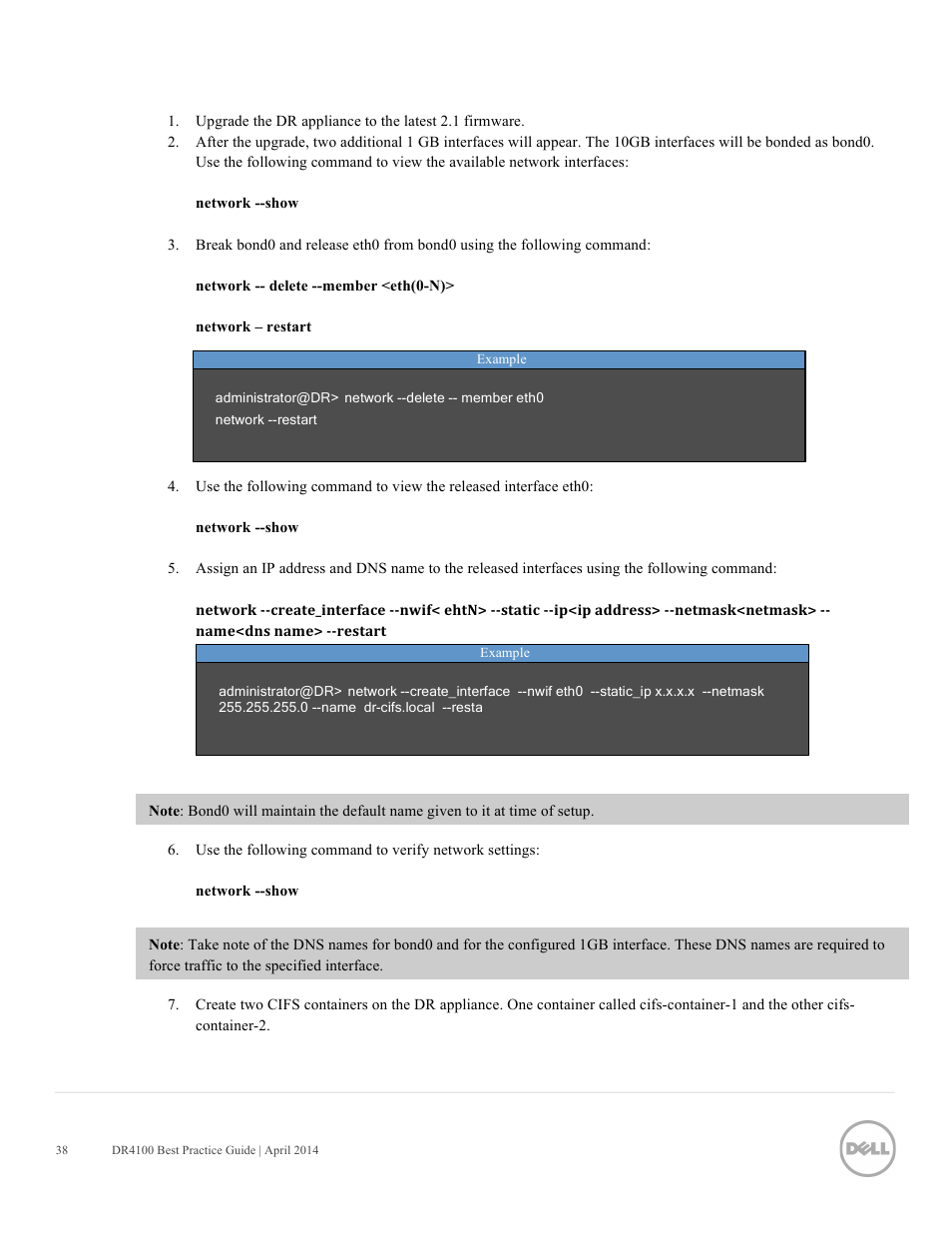 Dell PowerVault DR4100 User Manual | Page 38 / 41
