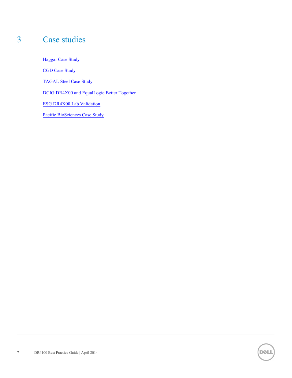 3case studies | Dell PowerVault DR4100 User Manual | Page 7 / 41